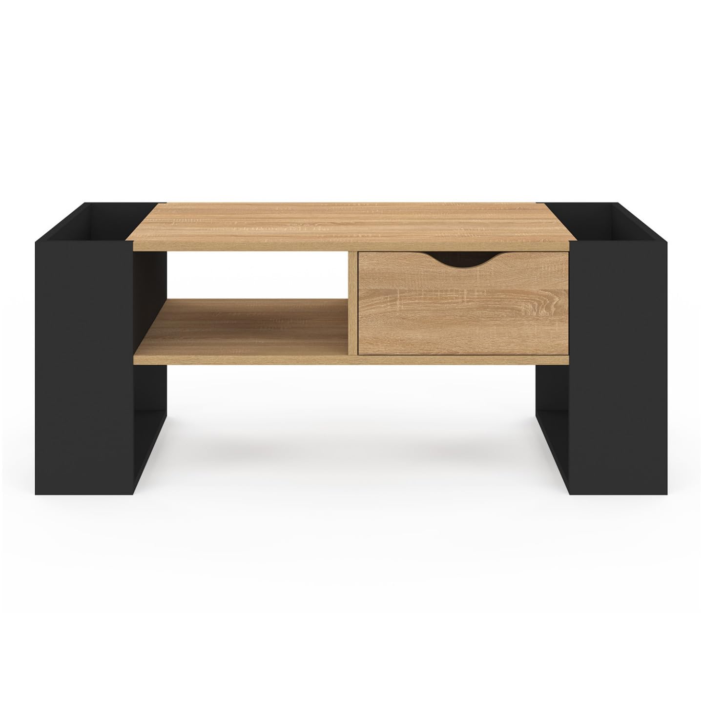 idmarket table basse rectangulaire beryl avec tiroir bois noir et façon hêtre idmarket table basse rectangulaire beryl avec tiroir bois noir et façon hêtre