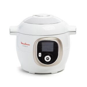 moulinex, cookeo multicuiseur intelligent 6l, 150 recettes intégrées, cuisson sans surveillance, ecran intuitif, guide de cuisson, application mymoulinex, 1600w, blanc, 15 ans réparabilité, ce85ca10