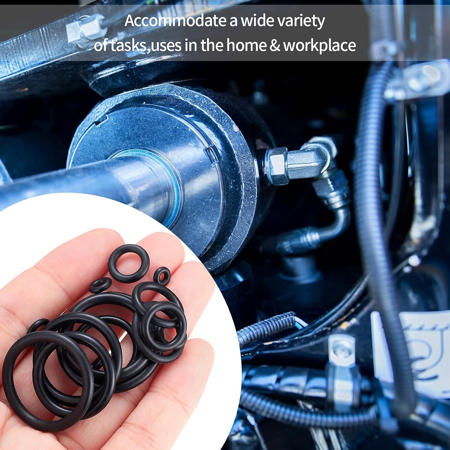 200 pièces joints toriques, 15 tailles en caoutchouc, o ring pour plomberie d'étanchéité de tuyauterie isolante 200 pièces joints toriques, 15 tailles en caoutchouc, o ring pour plomberie d'étanchéité de tuyauterie isolante