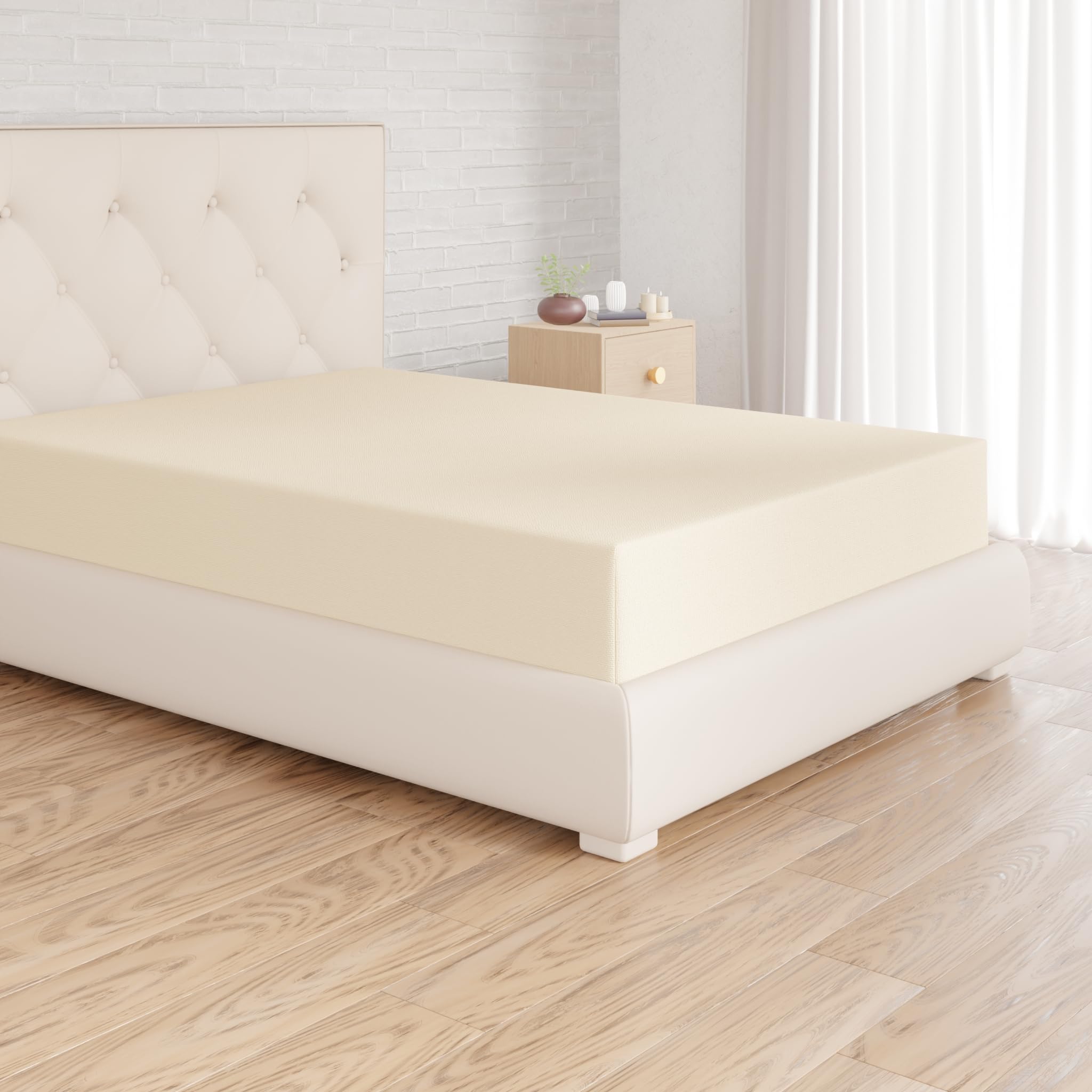 amazon basics drap housse, 160 x 200 x 30 cm, en polyester microfibre pour matelas Épais jusqu'à 30 cm, beige amazon basics drap housse, 160 x 200 x 30 cm, en polyester microfibre pour matelas Épais jusqu'à 30 cm, beige