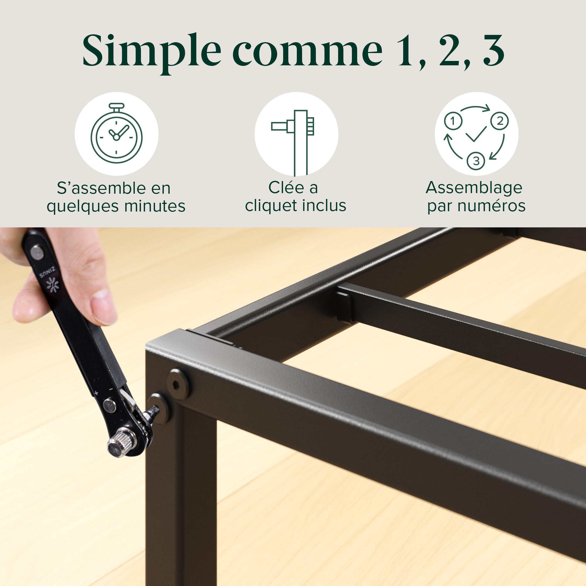 zinus lorelai sommier 140x190 cm avec lattes en métal cadre de lit 2 personnes en acier robuste hauteur 36 cm pour rangement montage facile noir zinus lorelai sommier 140x190 cm avec lattes en métal cadre de lit 2 personnes en acier robuste hauteur 36 cm pour rangement montage facile noir