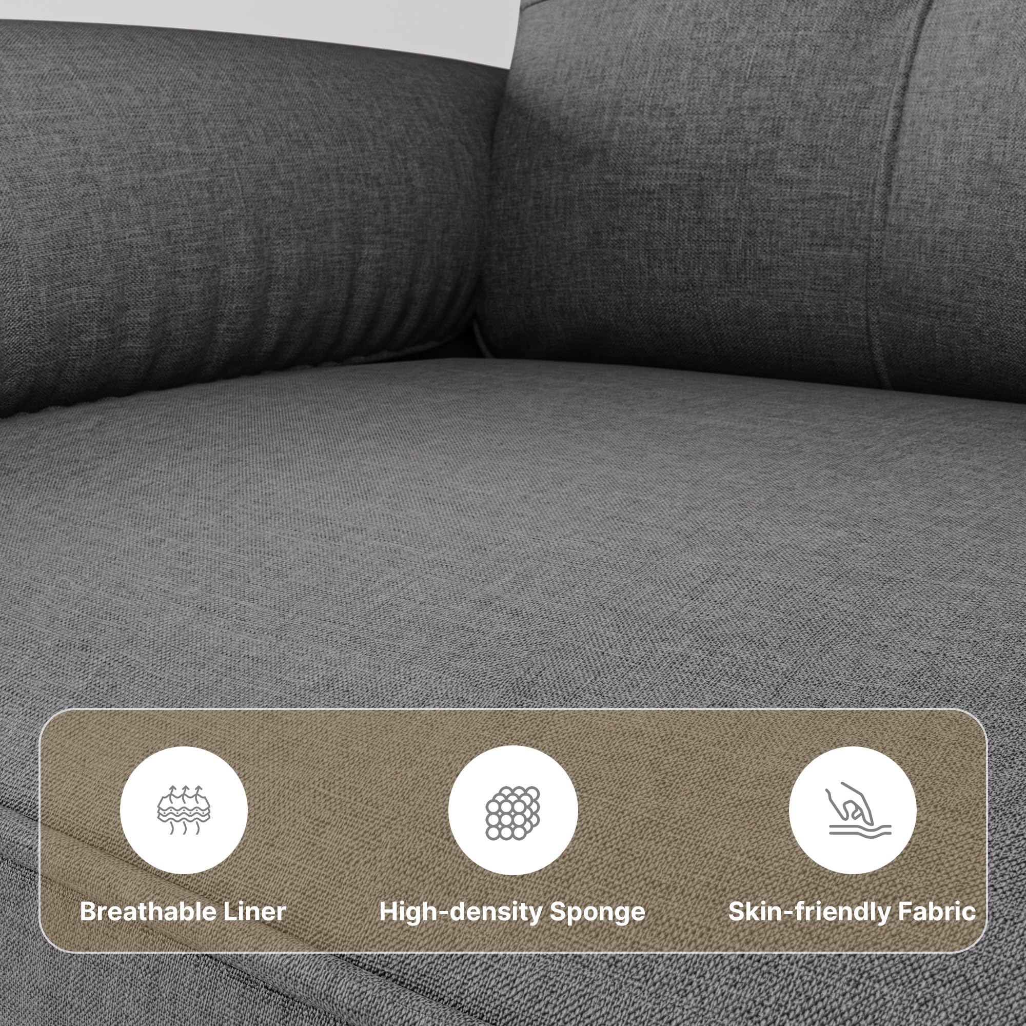 xbro canapé 2 places petit canapé 2 places avec accoudoirs et poche latérale moderne pour salon, appartement, bureau montage facile 144 x 77 x 77 cm gris foncé xbro canapé 2 places petit canapé 2 places avec accoudoirs et poche latérale moderne pour salon, appartement, bureau montage facile 144 x 77 x 77 cm gris foncé