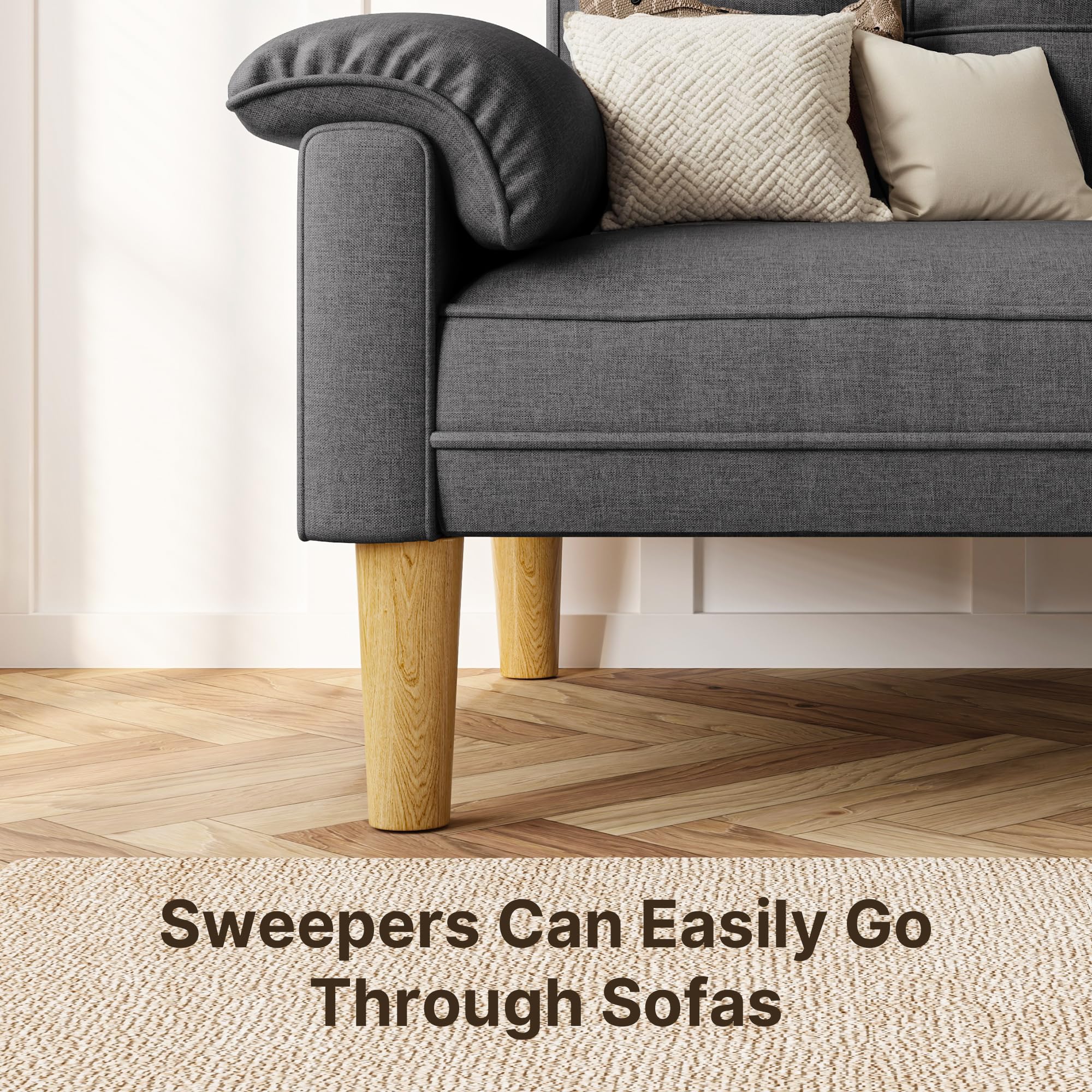 xbro canapé 2 places petit canapé 2 places avec accoudoirs et poche latérale moderne pour salon, appartement, bureau montage facile 144 x 77 x 77 cm gris foncé xbro canapé 2 places petit canapé 2 places avec accoudoirs et poche latérale moderne pour salon, appartement, bureau montage facile 144 x 77 x 77 cm gris foncé